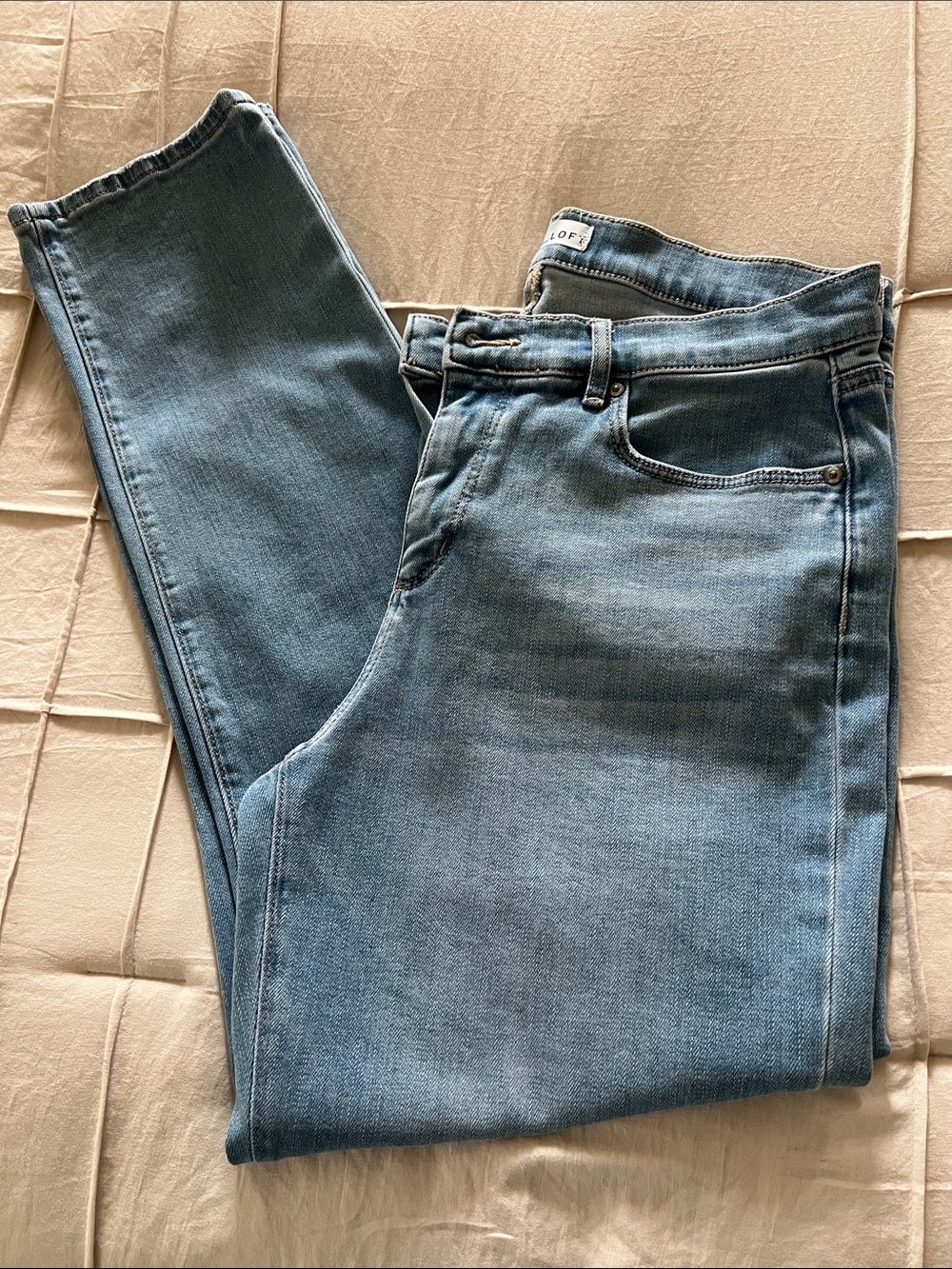 LOFT women's Light Wash Jeans - Pale Blue